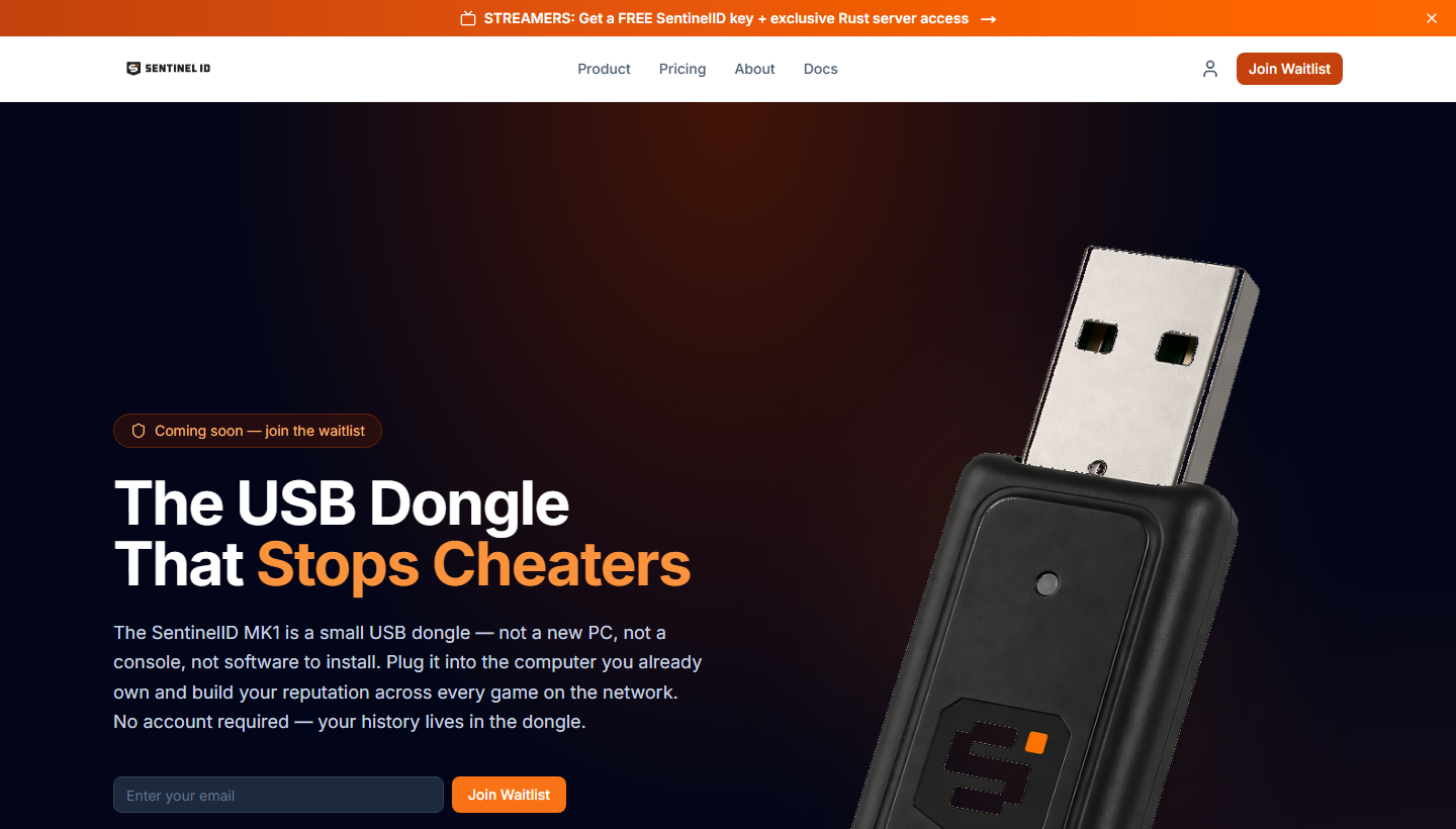 SentinelID hardware-backed identity platform